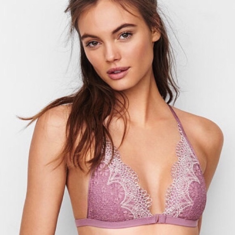 Plum/maroon colored Victoria’s Secret bralette